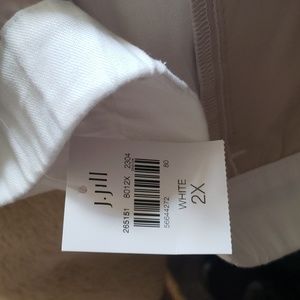 JJill linen white pants 2X nwt